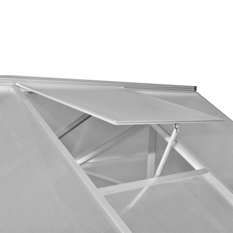 Reinforced Aluminium Greenhouse with Base Frame 6.05 m²