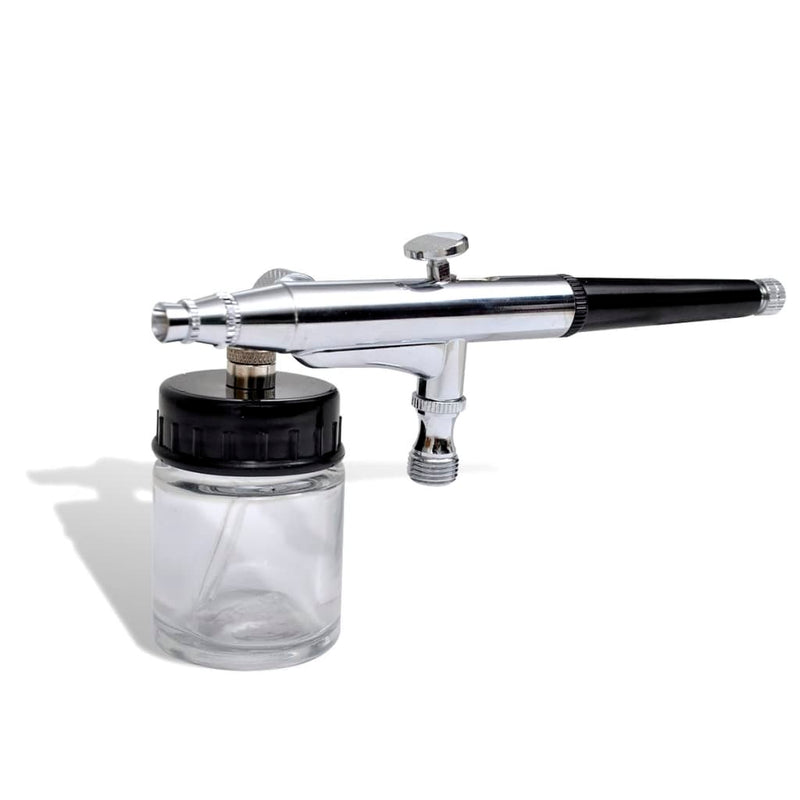 Airbrush Set with Glass Jar 0.2 / 0.3 / 0.5 mm Nozzles - Payday Deals