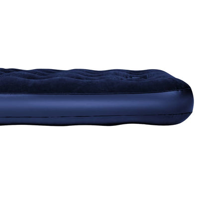 Bestway Inflatable Flocked Airbed with Built-in Foot Pump 203x152x28 cm