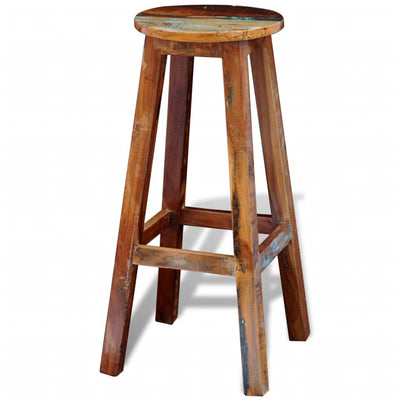 Bar Stool Solid Reclaimed Wood - Payday Deals
