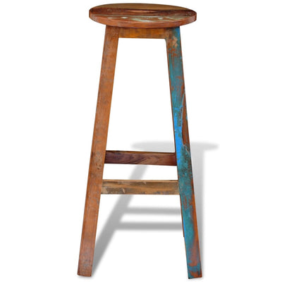 Bar Stool Solid Reclaimed Wood - Payday Deals