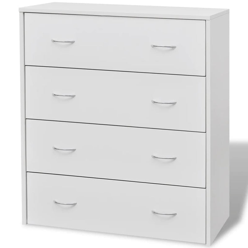 Sideboard with 4 Drawers 60x30.5x71 cm White - Payday Deals