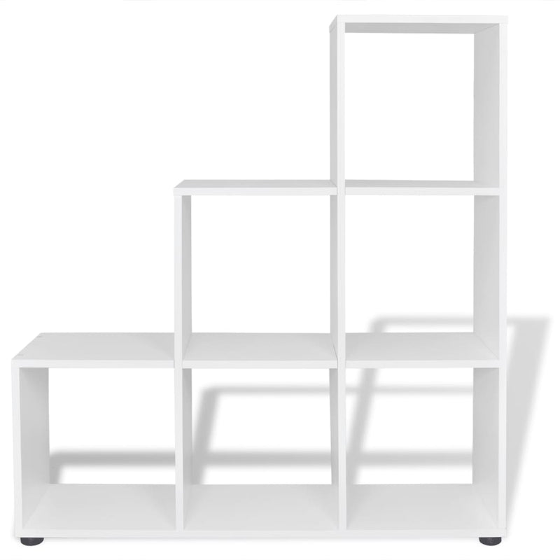 Staircase Bookcase/Display Shelf 107 cm White - Payday Deals