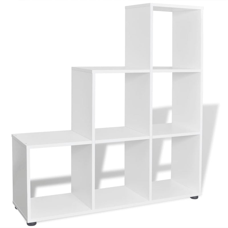 Staircase Bookcase/Display Shelf 107 cm White - Payday Deals
