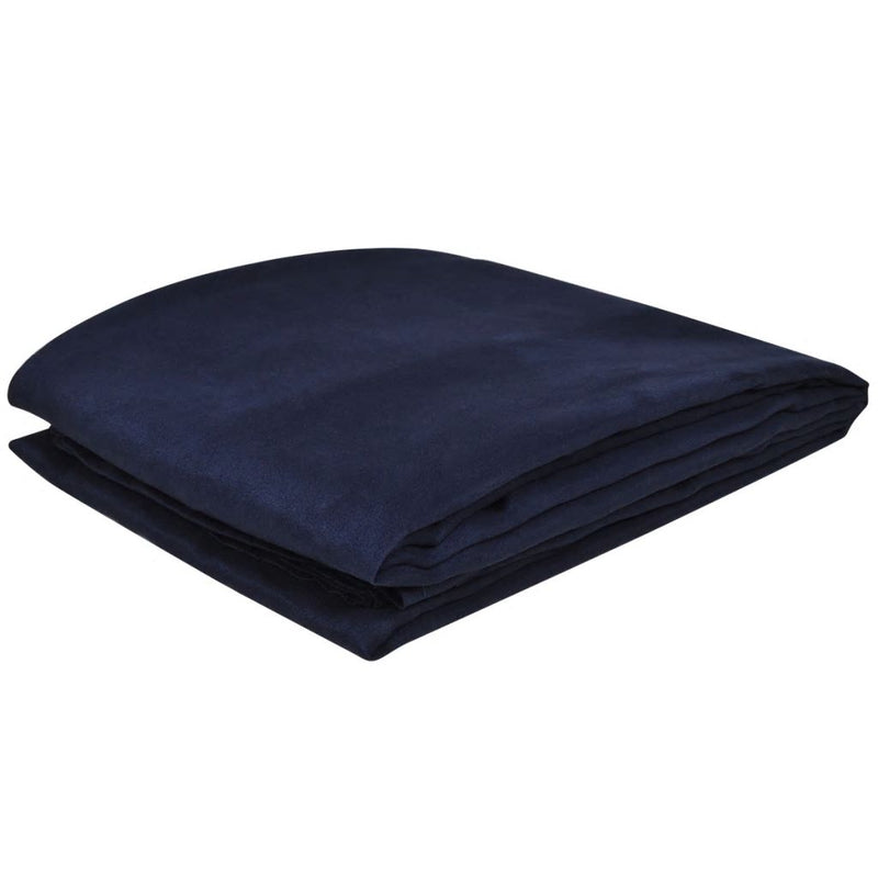Micro-suede Couch Slipcover Navy Blue 270 x 350 cm