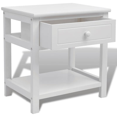 Bedside Cabinets 2 pcs Wood White - Payday Deals