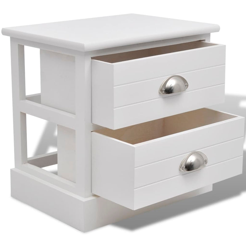 French Bedside Cabinet White - Payday Deals