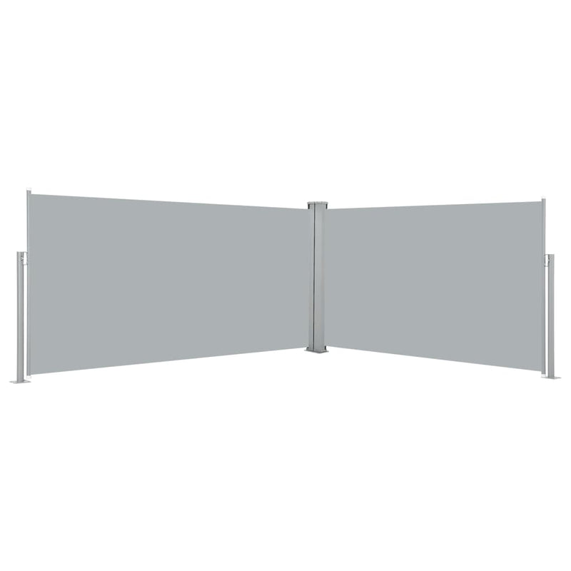 Retractable Side Awning 160x600 cm Grey
