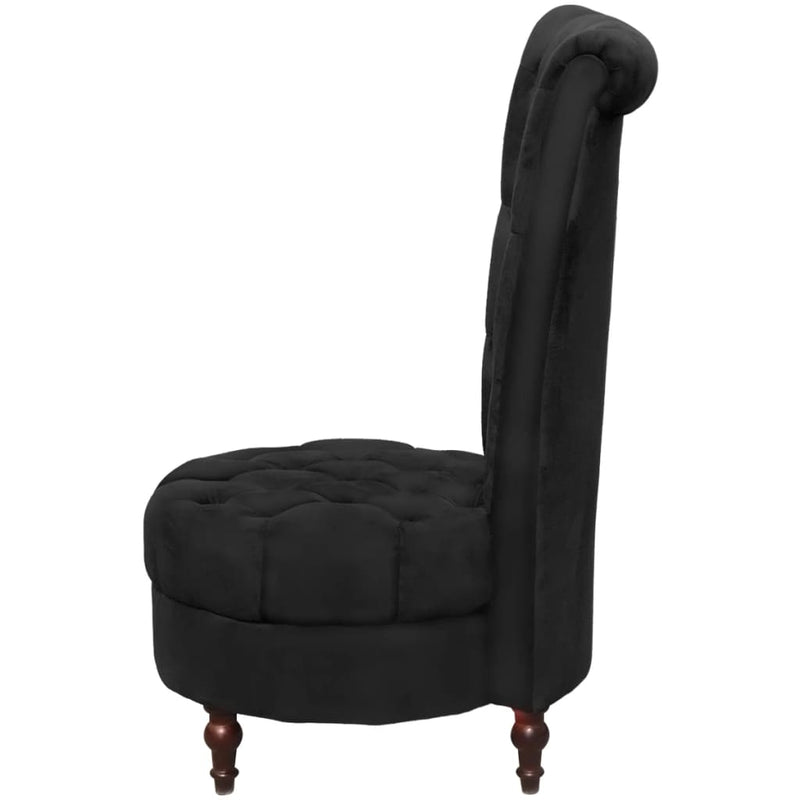 High Back Sofa Chair Black Fabric - Payday Deals