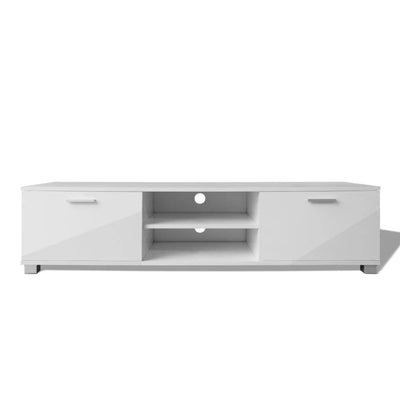 TV Cabinet High-Gloss White 140x40.3x34.7 cm - Payday Deals