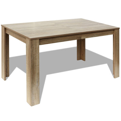 Dining Table 140x80x75 cm Oak - Payday Deals