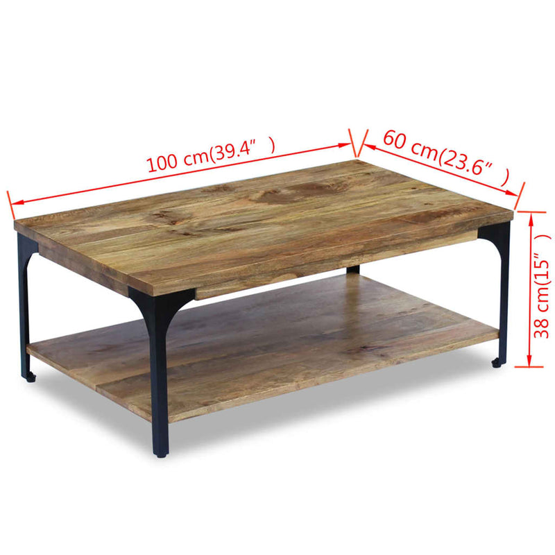 Coffee Table Mango Wood 100x60x38 cm