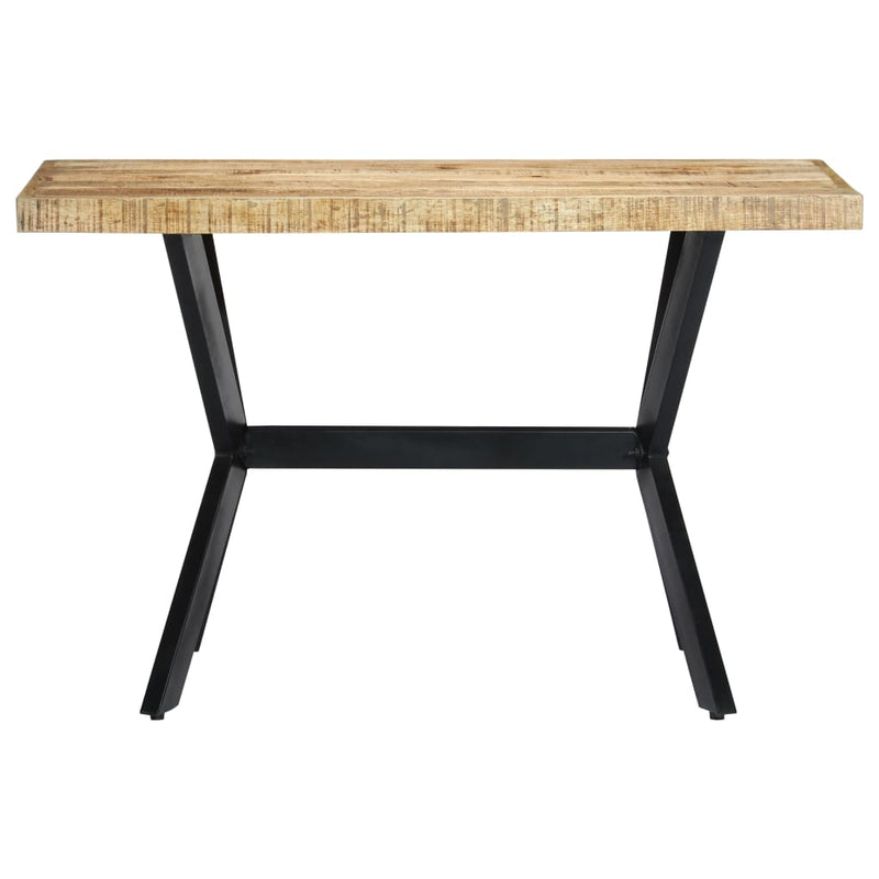Dining Table 120x60x75 cm Solid Rough Mango Wood