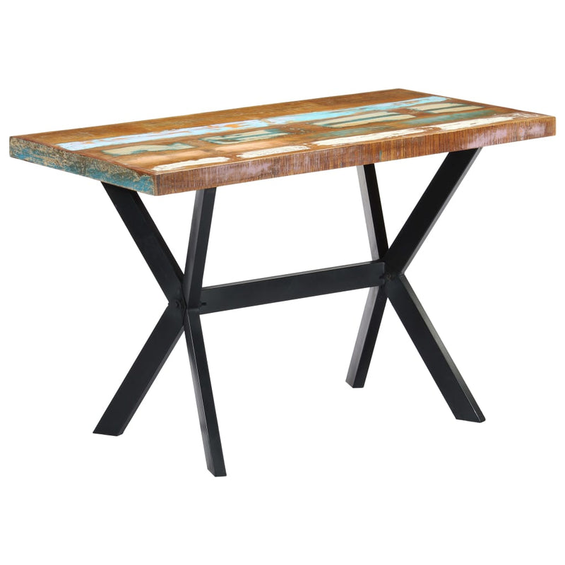 Dining Table 120x60x75 cm Solid Reclaimed Wood