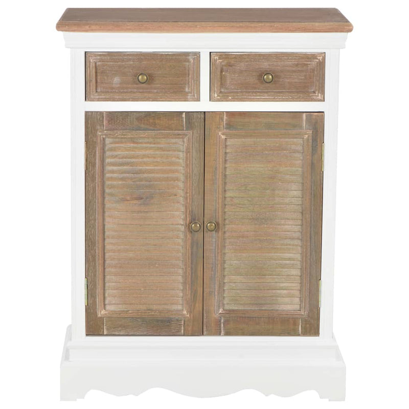 Sideboard White 60x30x80 cm Solid Wood
