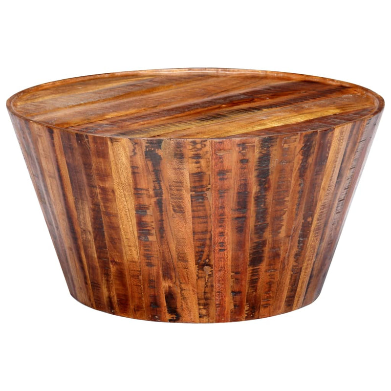 Coffee Table 65x65x33 cm Solid Rough Mango Wood