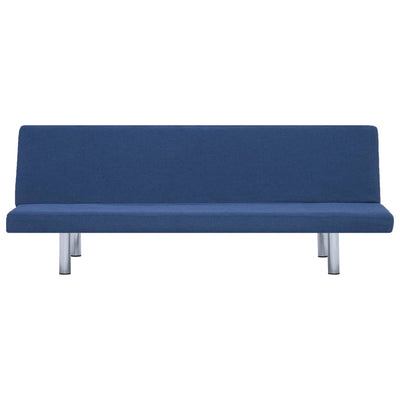 Sofa Bed Blue Polyester