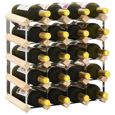 Wine Rack for 20 Bottles Solid Pinewood