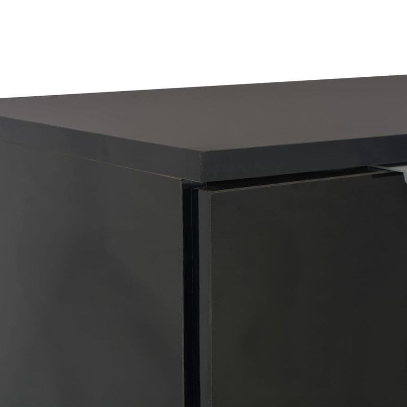 Sideboard High Gloss Black 71x35x76 cm Engineered Wood