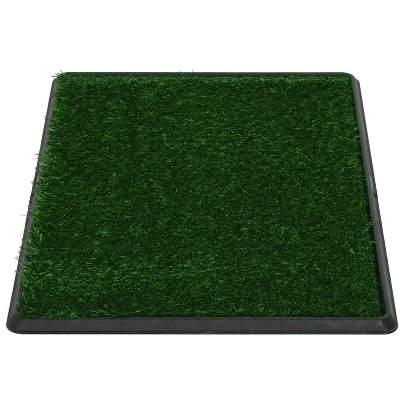Pet Toilets 2 Pieces with Tray and Artificial Turf Green 76x51x3 cm WC