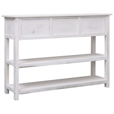 Sideboard Antique White 115x30x76 cm Wood