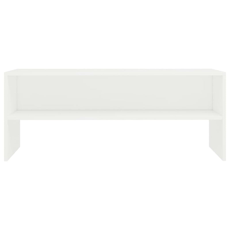 TV Cabinet White 100x40x40 cm Engineered Wood