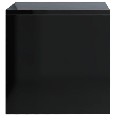 Bedside Cabinets 2 pcs High Gloss Black 40x30x30 cm Engineered Wood