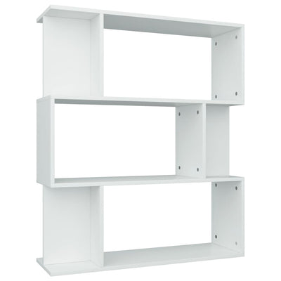 Book Cabinet/Room Divider White 80x24x96 cm Engineered Wood
