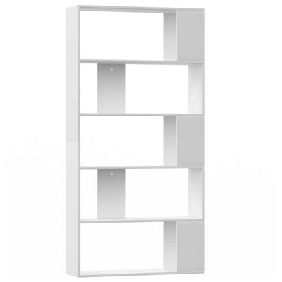 Book Cabinet/Room Divider White 80x24x159 cm Engineered Wood