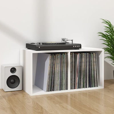 Vinyl Storage Box White 71x34x36 cm Engineered Wood