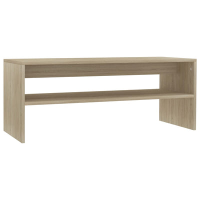 Coffee Table Sonoma Oak 100x40x40 cm Engineered Wood