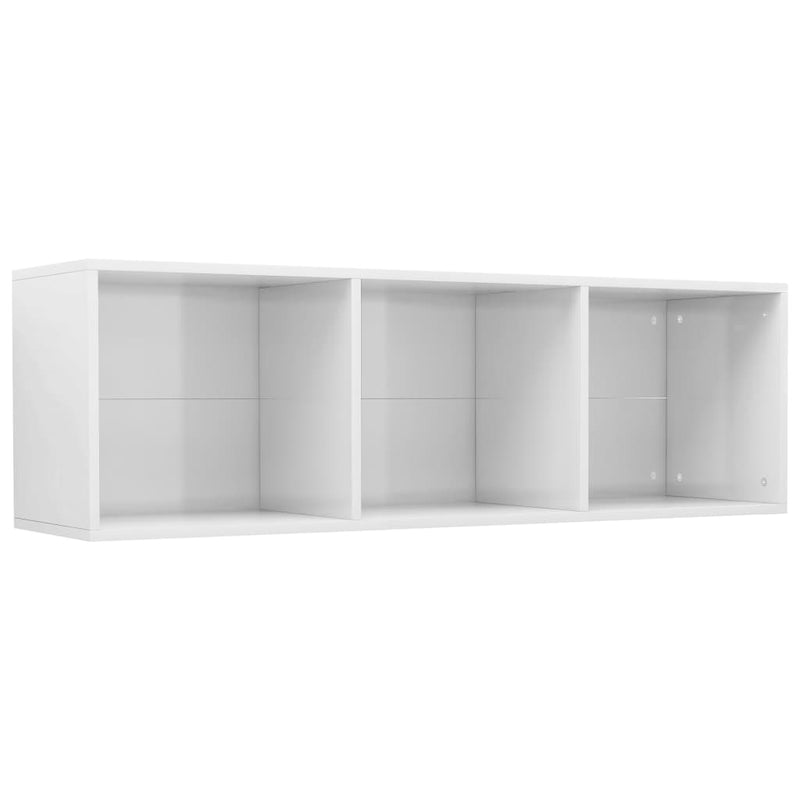 Book Cabinet/TV Cabinet High Gloss White 36x30x114 cm Engineered Wood