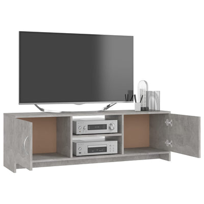 TV Cabinet Concrete Grey 120x30x37.5 cm Engineered Wood