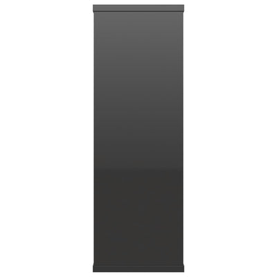 Wall Shelves High Gloss Black 104x20x58.5 cm Engineered Wood