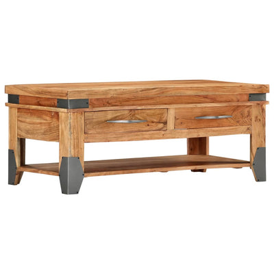Coffee Table 110x52x45 cm Solid Wood Acacia