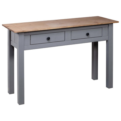 Console Table Grey 110x40x72 cm Solid Pine Wood Panama Range