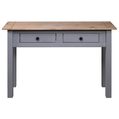 Console Table Grey 110x40x72 cm Solid Pine Wood Panama Range