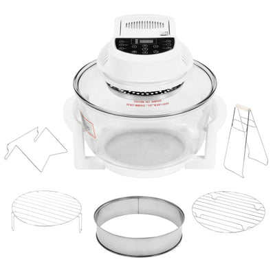 Halogen Convection Oven with Extension Ring and Digital Timer 1400 W 17 L