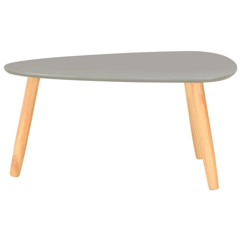 Coffee Tables 2 pcs Grey Solid Pinewood