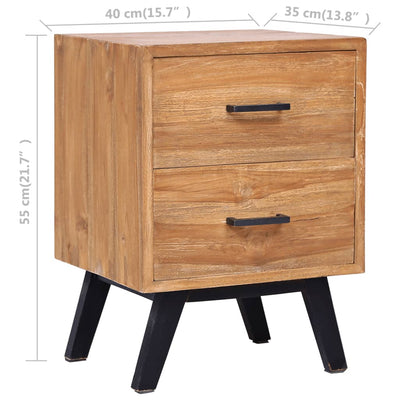 Bedside Cabinet 40x35x55 cm Solid Teak