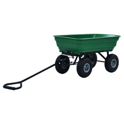 Garden Tipping Hand Cart 300 kg 75L Green
