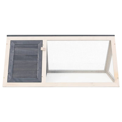 Animal Rabbit Cage Grey Wood - Payday Deals