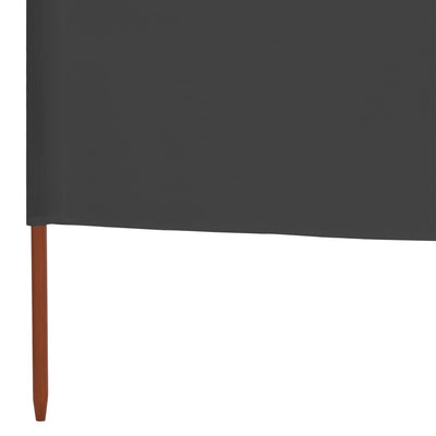 9-panel Wind Screen Fabric 1200x120 cm Anthracite