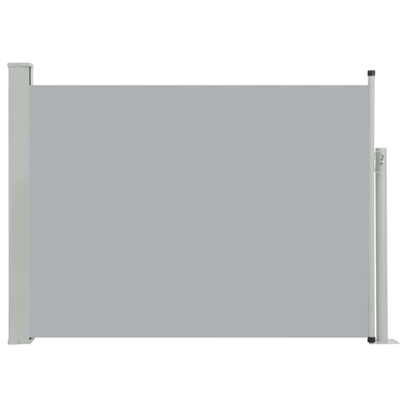 Patio Retractable Side Awning 120x500 cm Grey