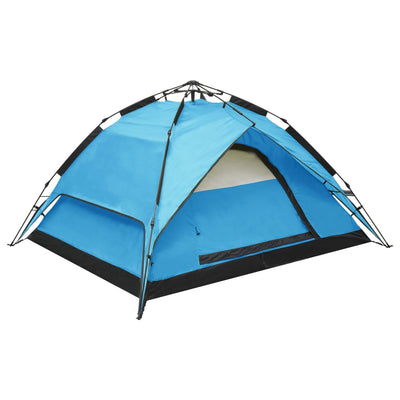 Pop-Up Camping Tent 2-3 Person 240x210x140 cm Blue