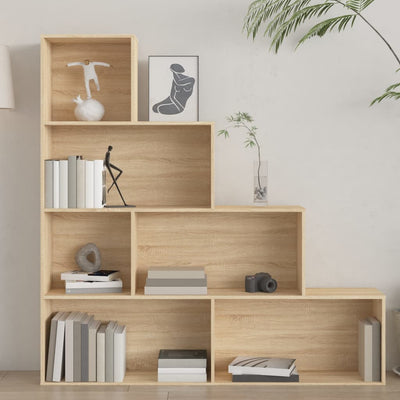 Book Cabinet/Room Divider Sonoma Oak 155x24x160 cm Engineered Wood