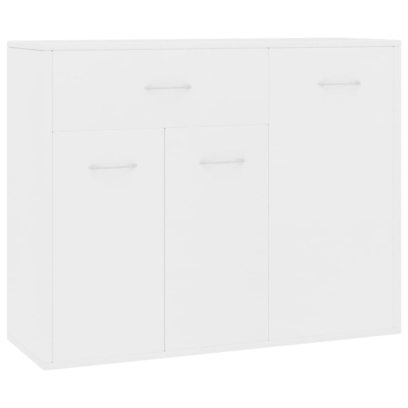 Sideboard White 88x30x70 cm Engineered Wood