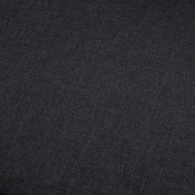 4-Seater Sofa Dark Grey Fabric