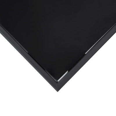 Garden Bar Table Black 60x60x110 cm Tempered Glass