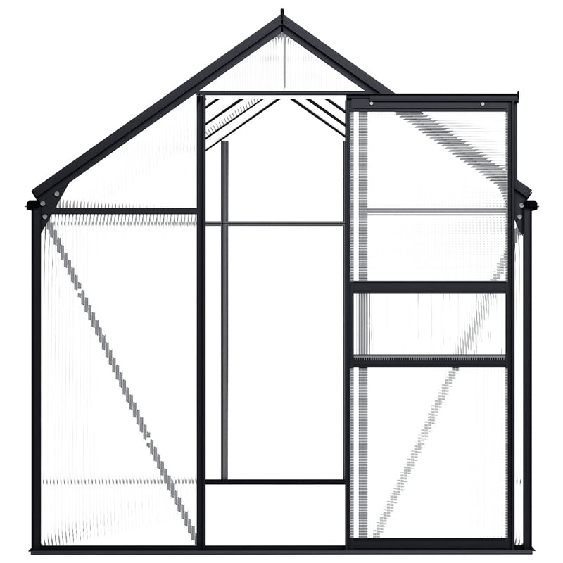 Greenhouse Anthracite Aluminium 4.75 m²